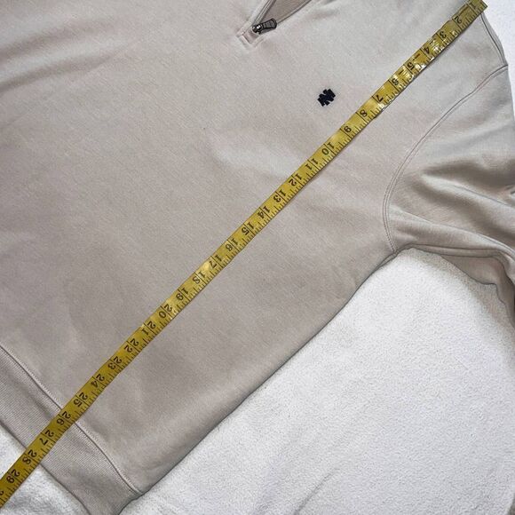 Izod Advantage Performance Beige Stretch 3/4 Zip Up Pull Over Sweater-L - Picture 6 of 11